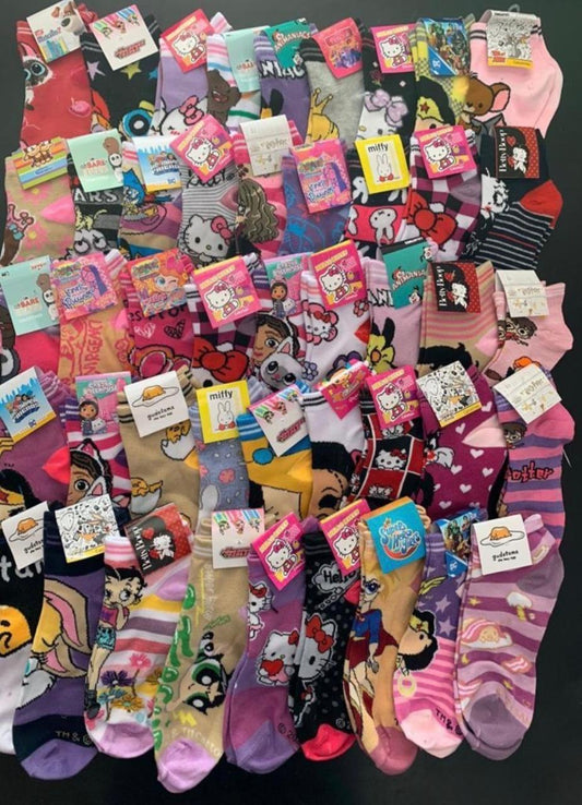 Calcetín Caricatura Dama